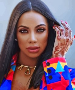 Erica Mena With Henna Paint By Numbers