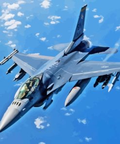 F16 Fighting Falcon Paint By Numbers