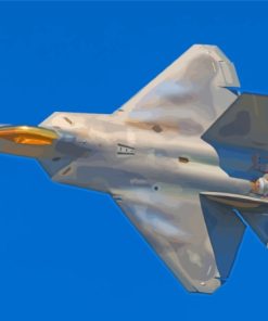 F22 Aircraft Paint By Numbers