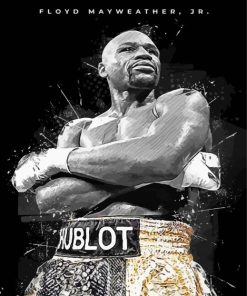 Floyd Mayweather Poster Paint By Numbers