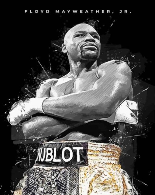 Floyd Mayweather Poster Paint By Numbers