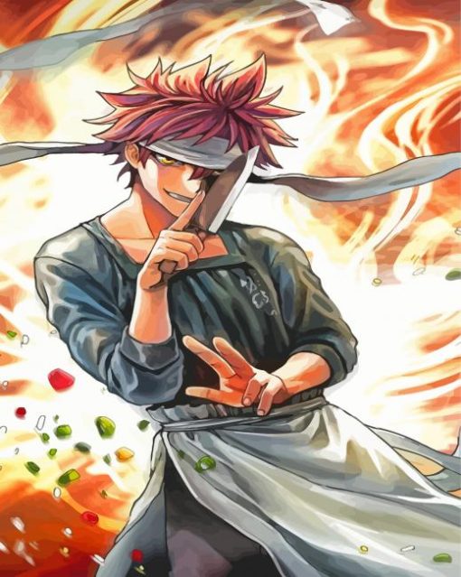 Food Wars Shokugeki No Soma Paint By Numbers