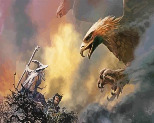 Gandalf And The Eagles Art Paint By Numbers