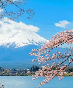 Lake Kawaguchi Paint By Numbers