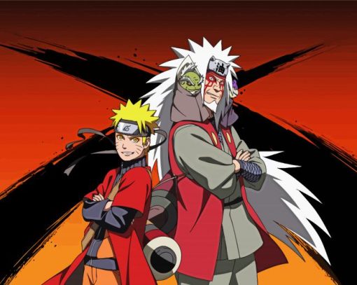 Naruto And Jiraiya Paint By Numbers