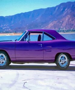 Plum Crazy Plymouth Roadrunner Paint By Numbers