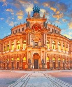 Semperoper Dresden Opera Paint By Numbers