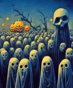 The Halloween Ghosts Paint By Numbers