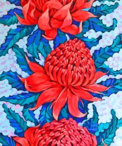 Waratah Paint By Numbers