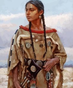 Young Navajo Girl Paint By Numbers