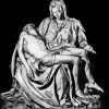 Black And White The Pieta Paint By Numbers