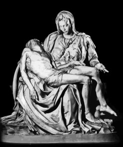 Black And White The Pieta Paint By Numbers