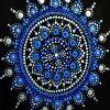 Blue White Dotting Mandala Paint By Numbers