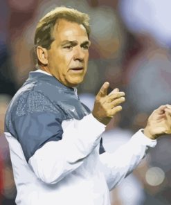 Coach Nick Saban Paint By Numbers