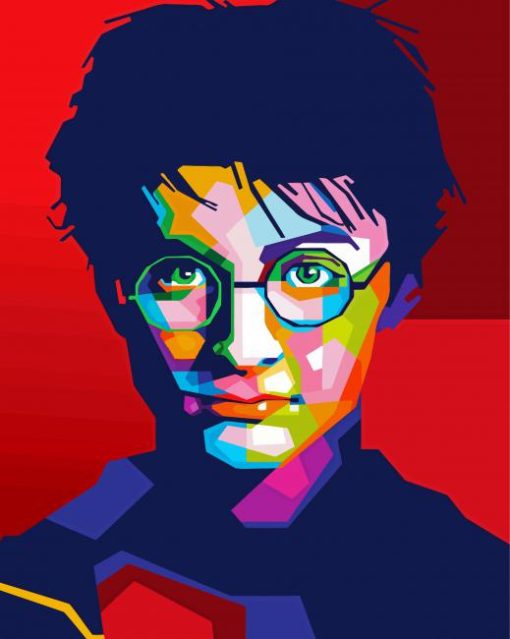 Colorful Harry Potter Face Pop Art Paint By Numbers