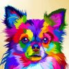 Colorful Chihuahua Puppy Paint By Numbers