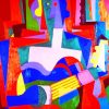 Colorful Cubism Guitarist Paint By Numbers