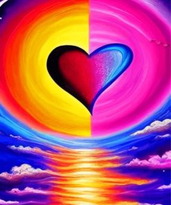 Colorful Heart Paint By Numbers