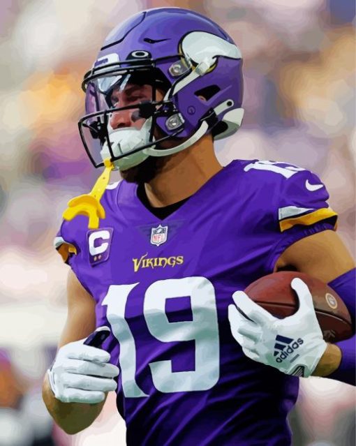 Cool Adam Thielen Paint By Numbers