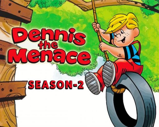 Dennis The Menace Poster Paint By Numbers