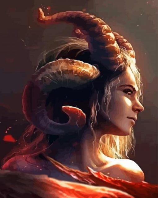 Devil Lady Paint By Numbers