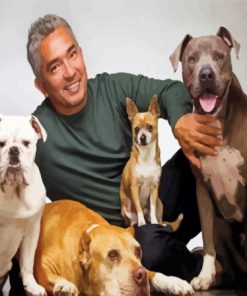 Dog Whisperer With Cesar Millan Paint By Numbers