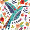 Folk Bird Paint By Numbers