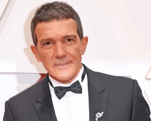 Jose Antonio Banderas Actor Paint By Numbers