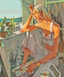 Painter Girl By Xi Zhang Paint By Numbers