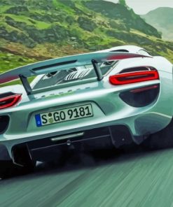 Porsche 918 Paint By Numbers