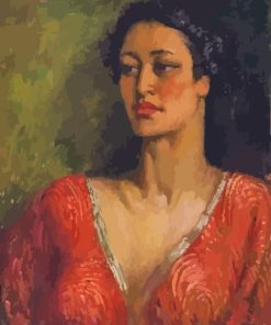 Rita In Red By Norman Lindsay Paint By Numbers