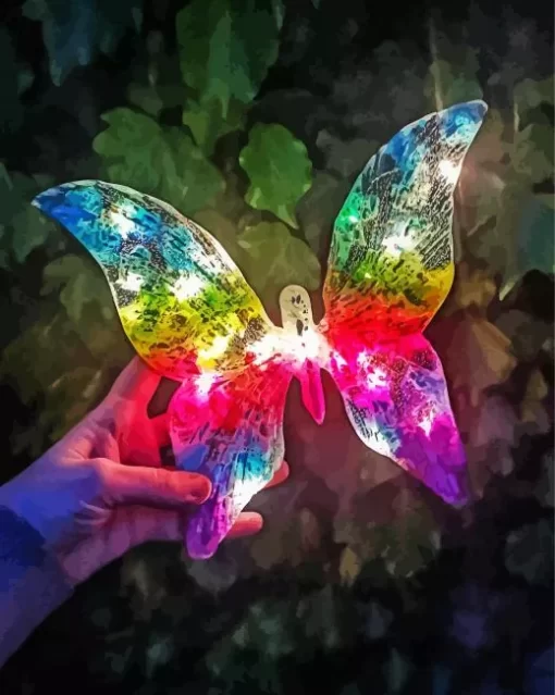 Butterfly Light Paint By Numbers