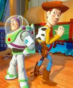 Buzz Lightyear And Woody Toy Story Paint By Numbers