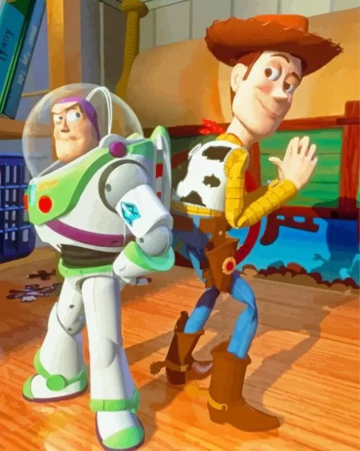 Buzz Lightyear And Woody Toy Story Paint By Numbers