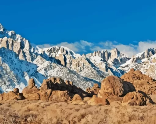 California Mt Whitney Paint By Numbers