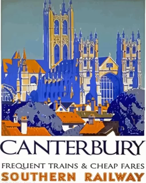 Canterbury Poster Art Paint By Numbers