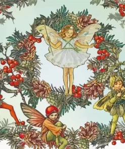 Christmas Fairies Paint By Numbers