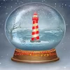 Christmas Lighthouse Glass Ball Paint By Numbers