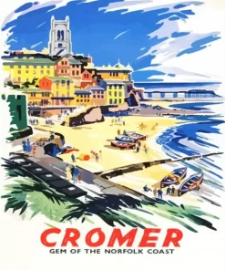 Cromer Norfolk Poster Art Paint By Numbers