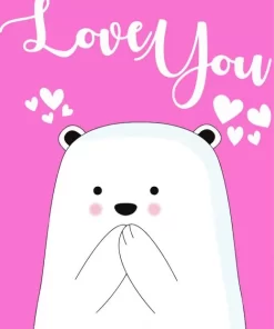 Cute Ice Bear Paint By Numbers