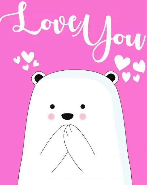 Cute Ice Bear Paint By Numbers