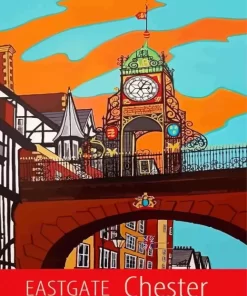 Eastgate Clock Chester Poster Paint By Numbers