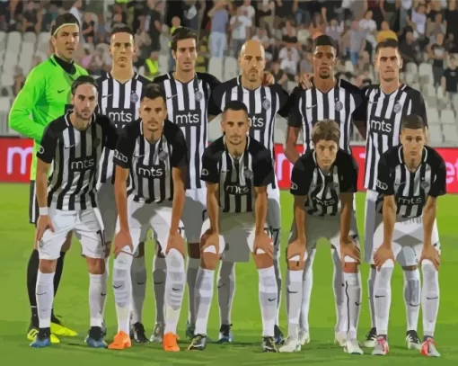 FK Partizan Football Club Players Paint By Numbers