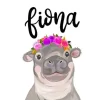 Fiona The Hippo Paint By Numbers