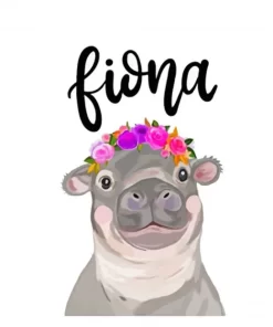 Fiona The Hippo Paint By Numbers