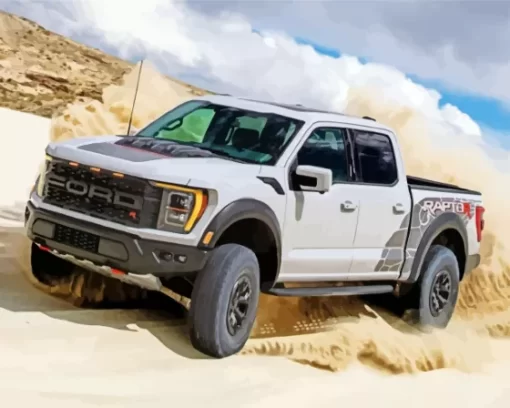 Ford Ranger Raptor In Desert Paint By Numbers