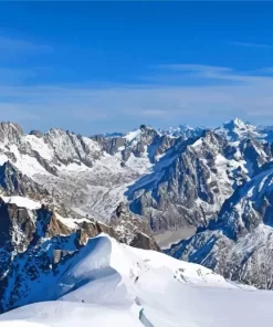 French Alps Mountains Paint By Numbers