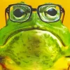 Frog In Glasses Paint By Numbers