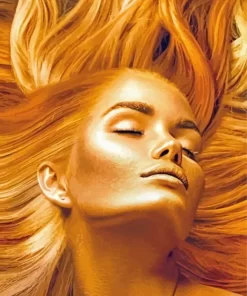 Girl With Golden Hair Paint By Numbers