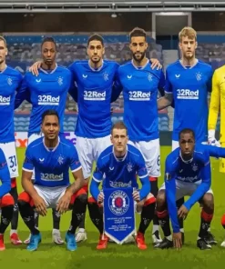 Glasgow Rangers Football Team Paint By Numbers